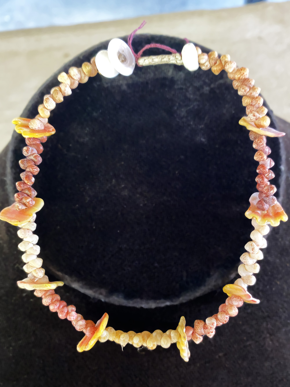 1-Strand 5-Color Anklet with Sunrise Pieces 